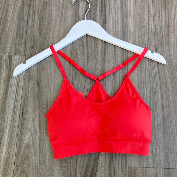 Pure Barre Other - pure barre red sports bra